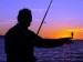 rybačka pri západe slnka